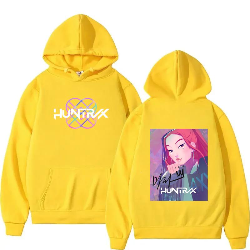 Jesienny Anime KPop Łowcy Demonów Bluza Harajuku Hip Hop Bluza z Kapturem Top Bluza UNISEX Litery Odzież Sportowa Moda Y2k Odzież