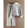 Women's European Style Casual Sports Suit - 2025 Chic Color Block Zipper Cardigan & Two-Piece Set for Spring/Autumn