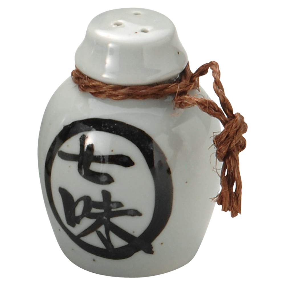 

Yamashita Kogei White Seasoning x Folk Craft Shichimi 14088900 Container, 6.8 8.4 cm, Flavor, белый