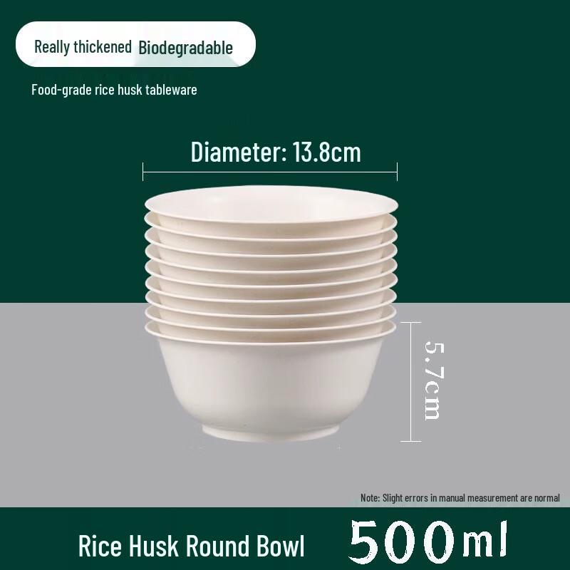 

Premium Rice Husk Disposable Bowl