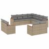 VidaXL Salon de Jardin avec Coussins 11 pcs, Canapés de Terrasse, Ensemble de Meubles de Patio, Mobilier d'Extérieur, 3226500