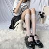 Female Summer Thin Fashionable New Transparent Preppy Calf Socks