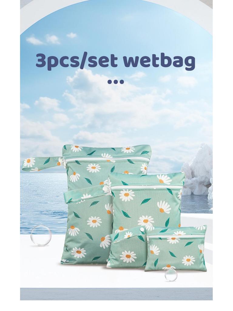 3-Piece Cute Travel and Storage Bag Set: Dustproof Hanging Bag, Clothes Organizer, Diaper & Miscellaneous Bag