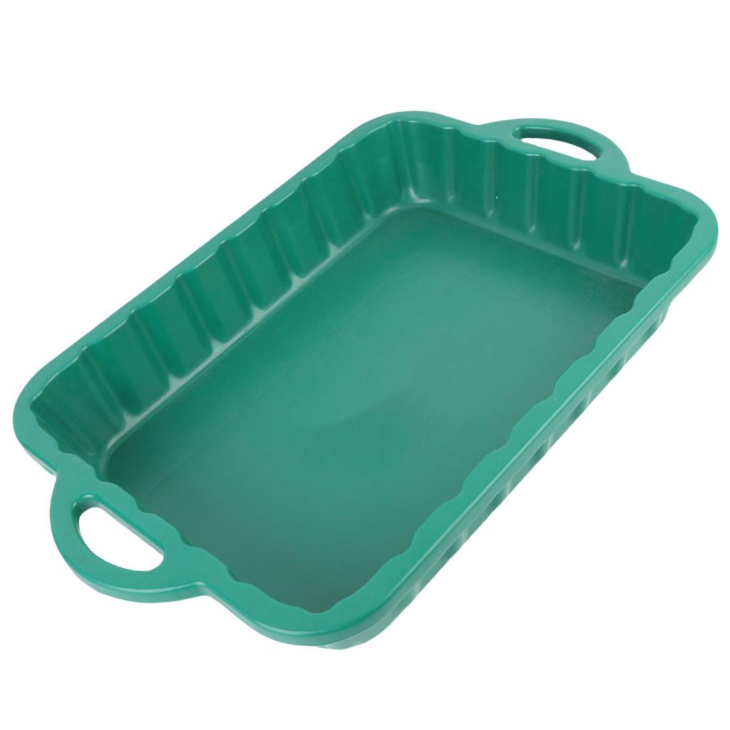 Car Oil Drain Pan Plastic Large Changing Collector for Truck Engine Transmission Fluid Change Green