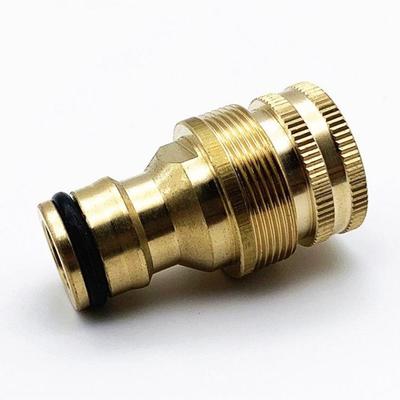 Waschbecken-Wasserhahn-Adapter: 4-Punkt-Konvertierungsnippel, F22 auf M24, Anschlussstück mit Innen-/Außenverzahnung