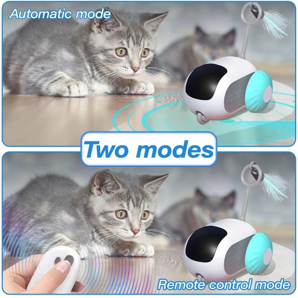 Three Modes Cat Toy USB Charging Interactive Cat Toy New Remote Control Cat Toy  For Cats Dogs