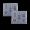 2 Piece Gem Diamond Silicone Pendant Mold DIY Jewelry Resin Craft Mould Tool