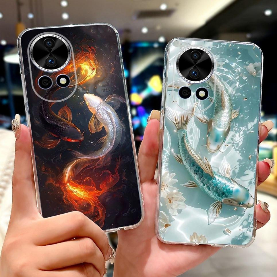 Casing For Huawei Nova 13 12 Phone Case Nova 12i 13i Coque Flower Butterfly Dragon Animals Clear Soft Back Cover Nova13i Shell
