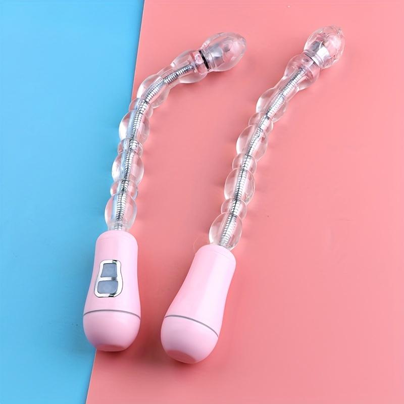 12 Speed Rechargeable Bendable Vibrating Thrusting Anal Beads - Body-Safe Silicone, Flexible Curving, Multi-Pleasure Solo/Partner, Durable Discreet