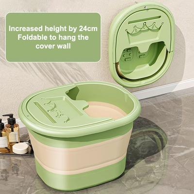 1 Adet Katlanabilir Ev Ayak Banyo Kovası Masajlı Ayak Yıkama Boş Zaman Sağlık Kovası Ayak Banyo Leğeni Taşınabilir Ayak Islatma Ayak Küveti