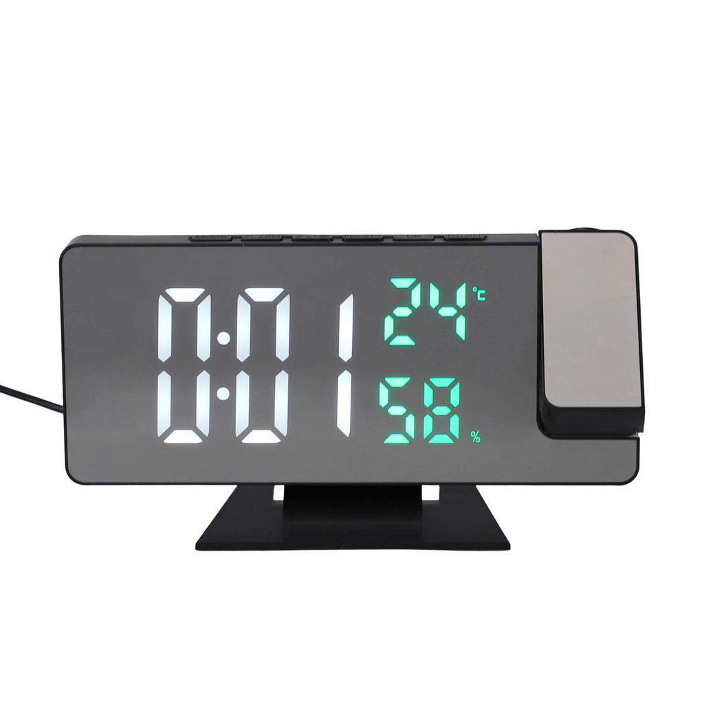 Digital Alarm Clock Large Display LED and Mirror Desk Clock 3 Brightness Levels Modern Electronic Clock for Bedroom