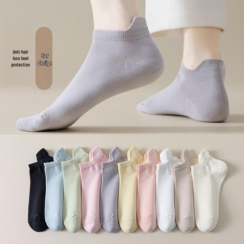 

Changbaosen Pure Cotton Non-Slip Summer Boat Socks (3 Pairs)