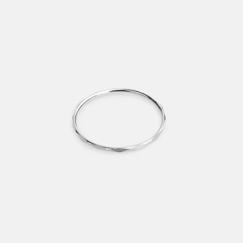 JUDY AND PAUL [925 Silver] Muse Cut Daily All-Silver Ring