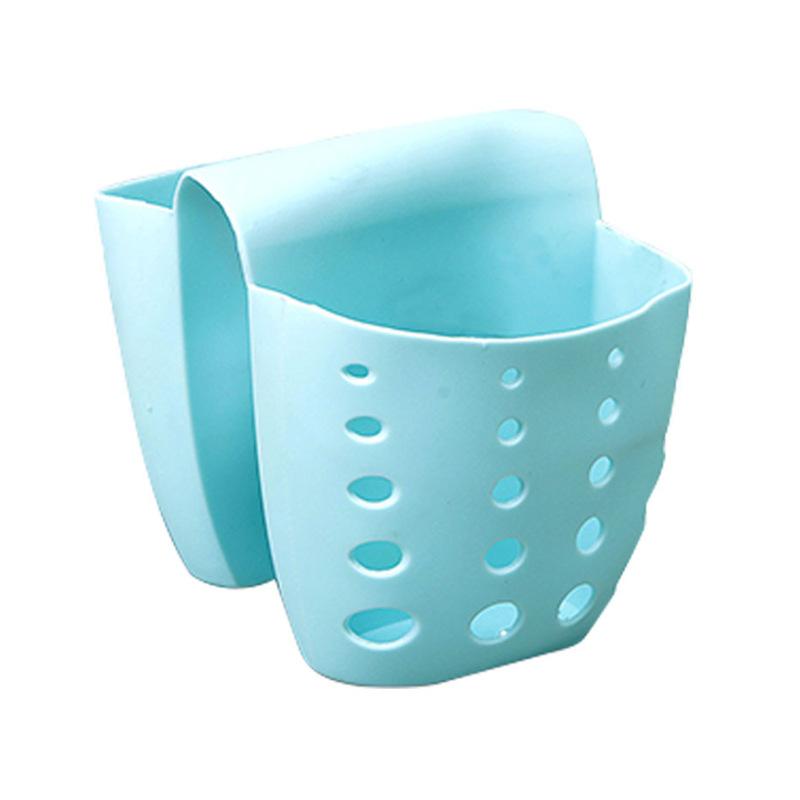 Kitchen Accessories Sink Double Basket Soap Sponge Holder Utensils Organizer Bag Bathroom Hanging Drain Basket Storage Rack