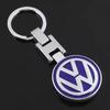 Suede Car Keyring Zinc Alloy Keychain Remote Key Auto Accessories For VW GTI Polo Golf Passat Tiguan Arteon Taigo Jetta Hub Cap vhcp29