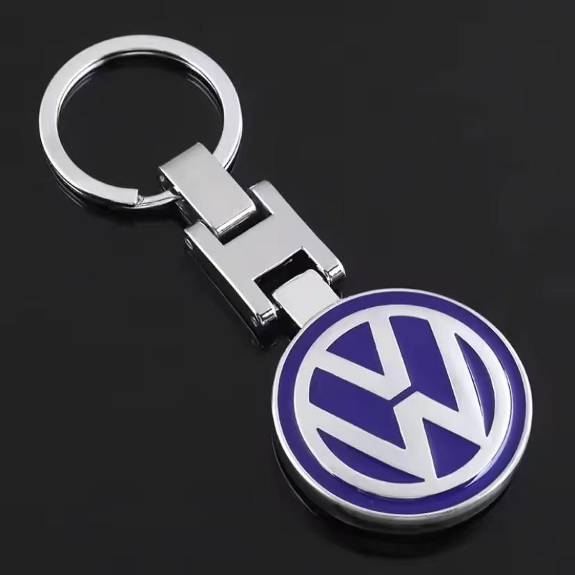 Suede Car Keyring Zinc Alloy Keychain Remote Key Auto Accessories For VW GTI Polo Golf Passat Tiguan Arteon Taigo Jetta Hub Cap vhcp29