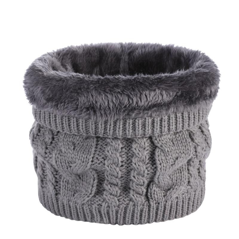 Autumn and Winter Outdoor Velvet Scarf Thickened Neck Cover Versatile Classic Twist Knitted Wool Warm Scarf Winter