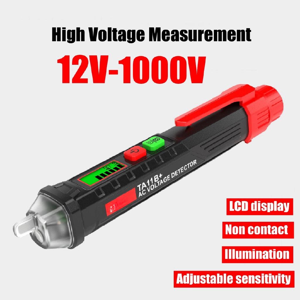 AC/DC Digital Display Multi-function Induction Test Pencil Sound/Light Alarm AC / 12~1000V Non-Contact Voltage Detector