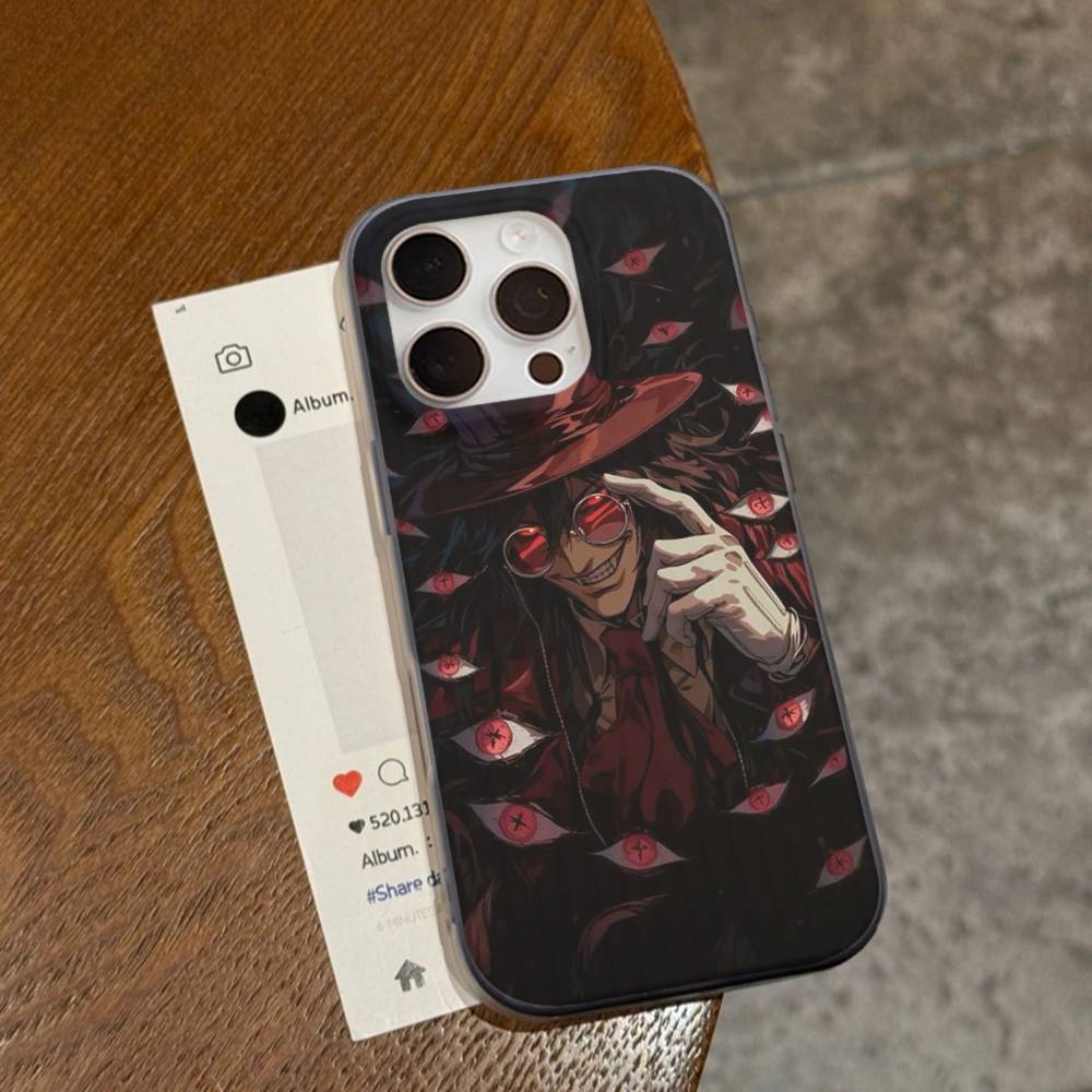 Horror Anime Hellsing Phone Case For IPhone 17 16 15 14 Plus 11 12 13 Pro Max Shockproof Protection Soft Back Cover