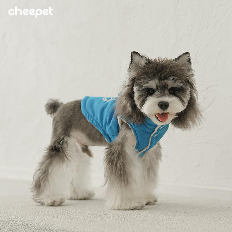 Pet Clothes Can Be Pulled Cotton Clothes To Keep Warm In Autumn and Winter Schnauzer Than Bear Sleeveless Three-dimensional Bear Head Dog Clothes