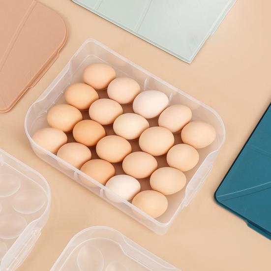 Stackable Home Storage Box Kitchen Refrigerator Egg with Holder Container Lid