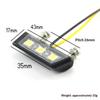 12V LED Light Waterproof Motorcycle License Light Motorcycle License Plate Rear Tail Light Motorcycle License Plate Holder Light