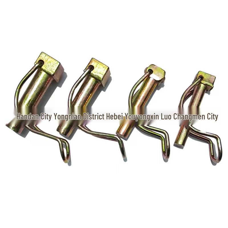 Double Coil Zinc-Plated Tractor Hitch D-Pin M6*70