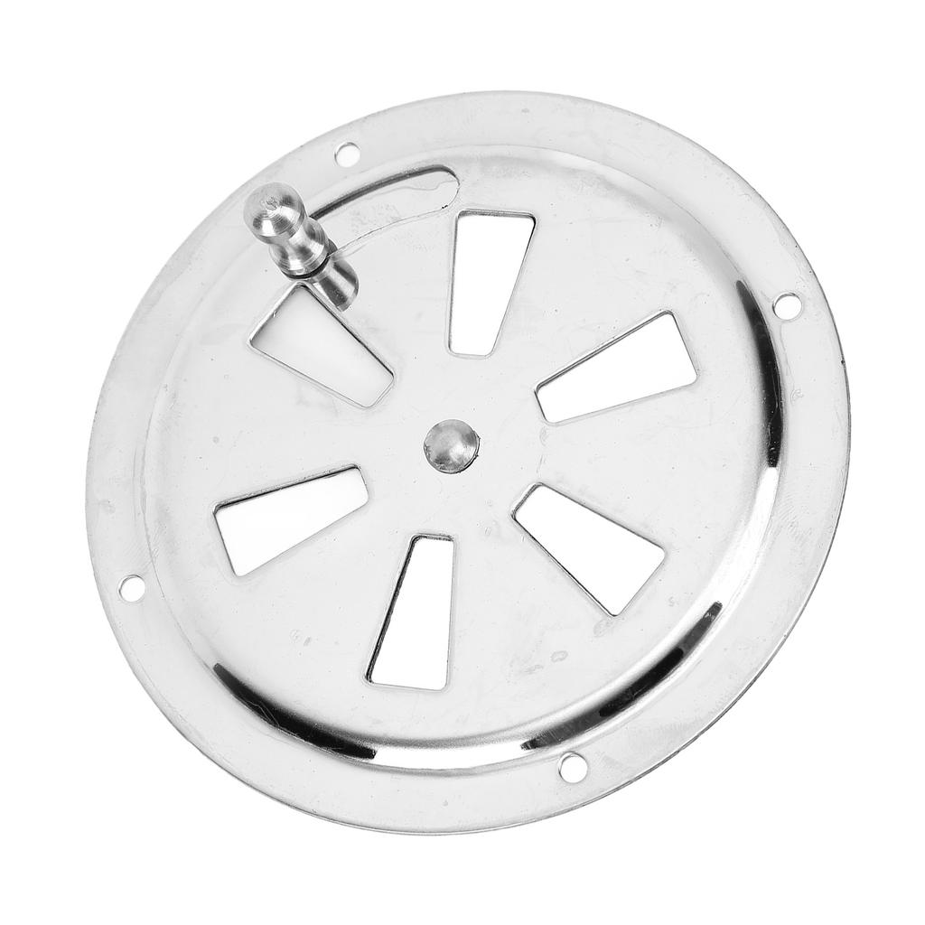 Capac Ventil Rotund cu Jaluzele de 4 Inch cu Buton Lateral Ajustabil din Oțel Inoxidabil 316 Grilă de Ventilație pentru Bărci, Marină, Iaht, Casă