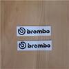 Brake Caliper High Temperature Transfer Stickers, Black, Set of 4