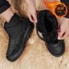 Snow boots fleece thickened high-top shoes winter outdoor northeast casual non-slip wear-resistant Velcro cotton boots