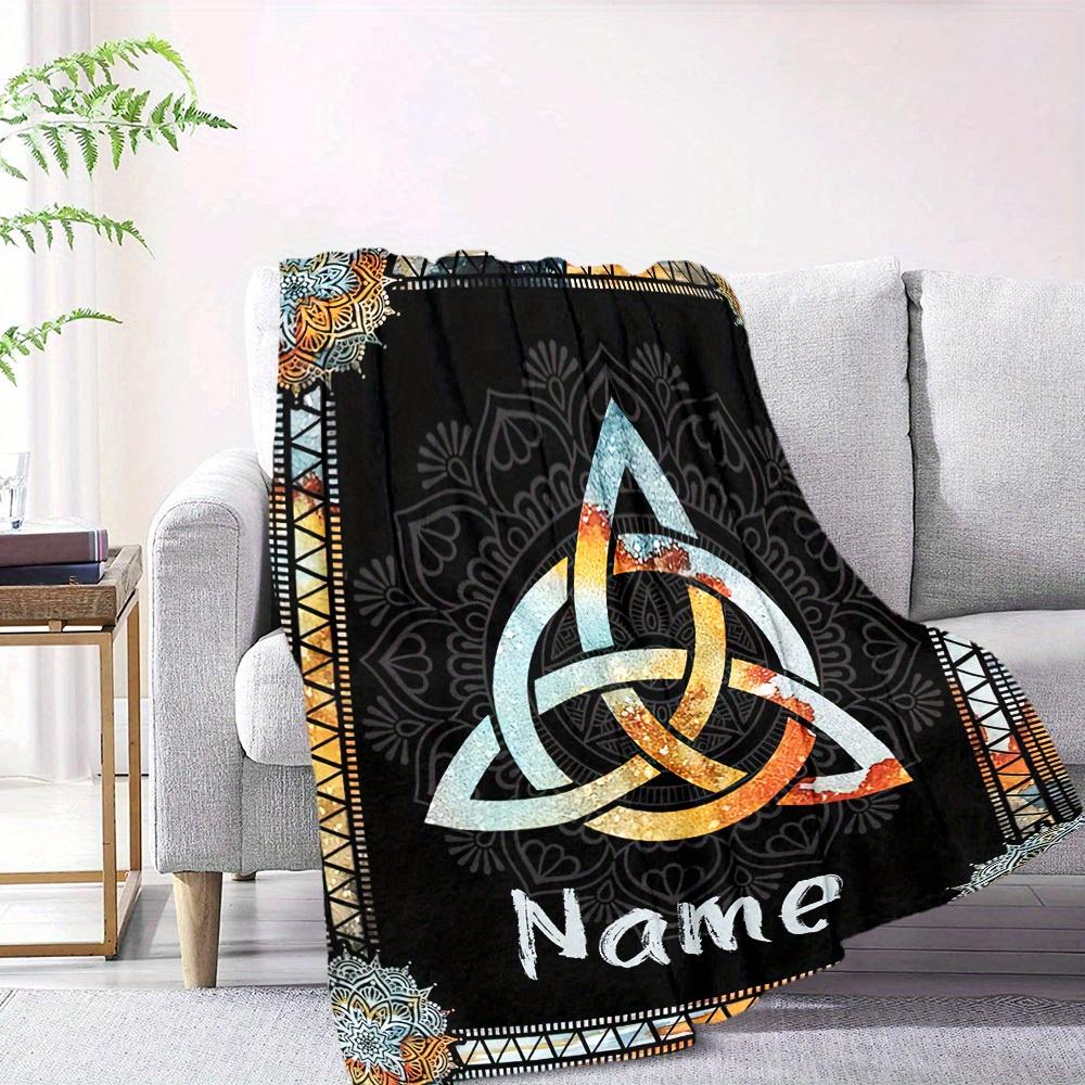 Celtic Knot Mandala Home Custom Blankets Comfortable Soft Lightweight Allseason Multipurpose Blanket For Picnics Sofas Offices Beds Living Rooms