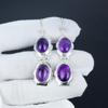 Natural Amethyst Gemstone Hook Earrings 925 Sterling Silver Earring, Handmade Boho Silver Jewelry Dangle Earrings, Party Wear Gifts