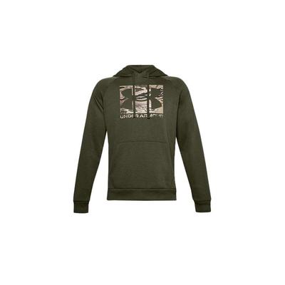 Logo Print Hoodie With Drawstring Men Tops Green 1357939-390