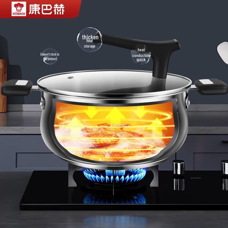Kangbakh Lechu Series 304 Stainless Steel Soup Pot
