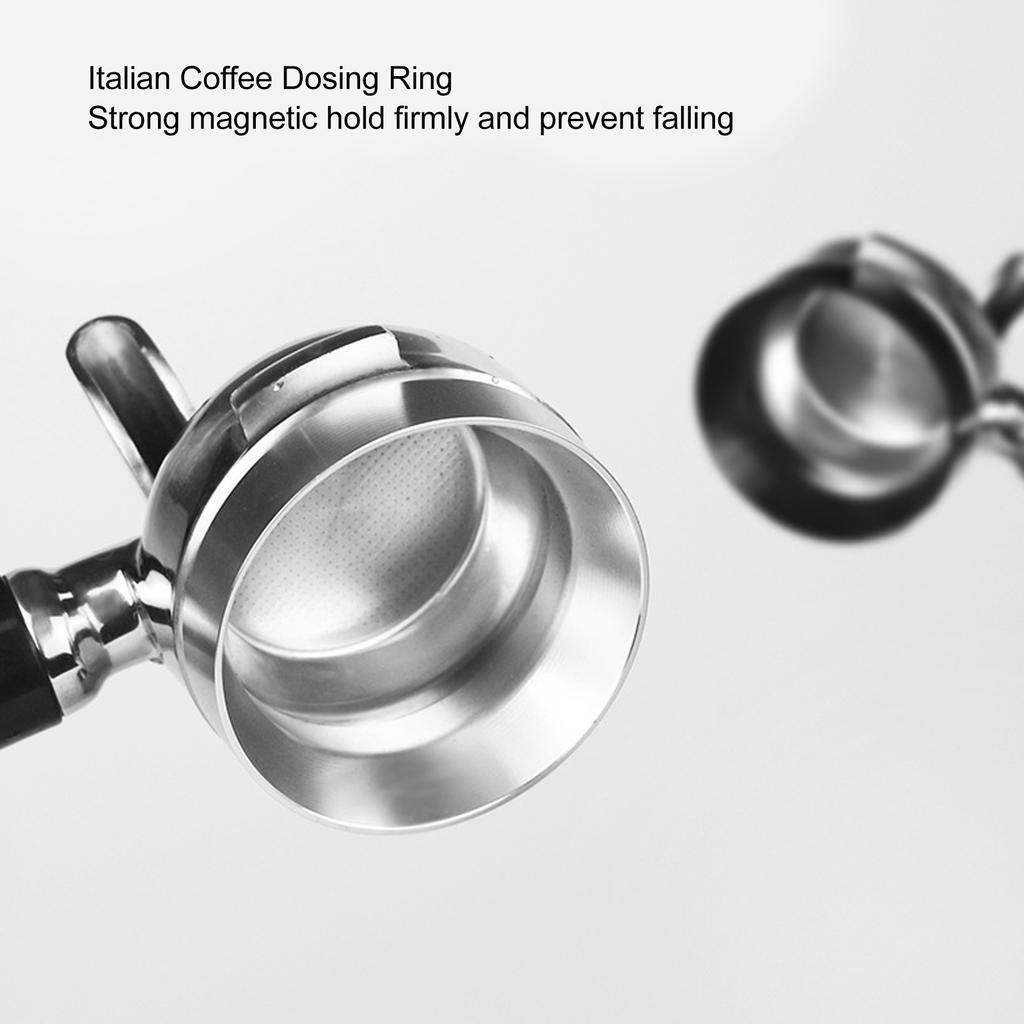 58mm Coffee Dosing Funnel Italian Magnetic Aluminium Alloy Coffee Powder Dosing   for Cafe Business Home