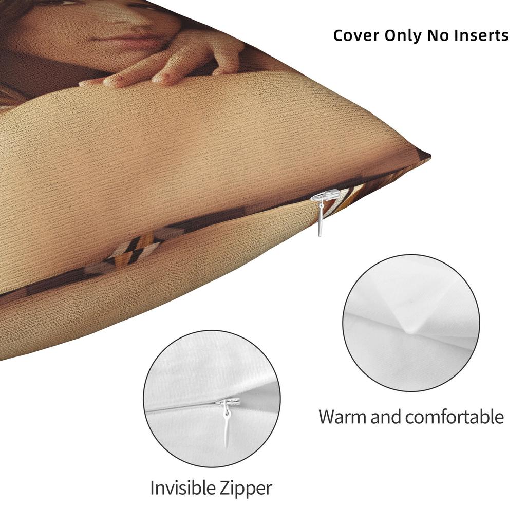 S-Sofia C-Carson Pillow Case Funny Pillow Cover Design Pillowcases For Sofa Couch Bed Living Room