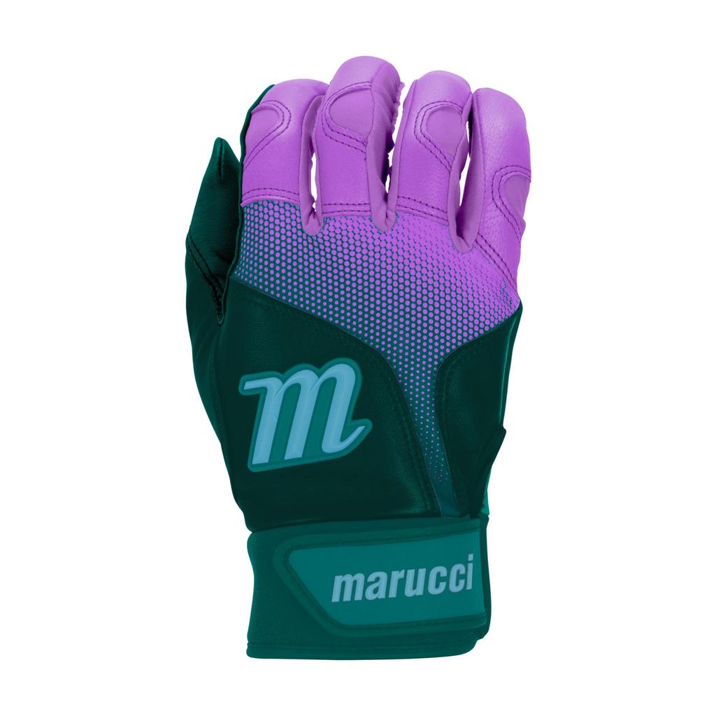 Marucci Sports PWR Fade Youth Batting Gloves Teal Purple YM