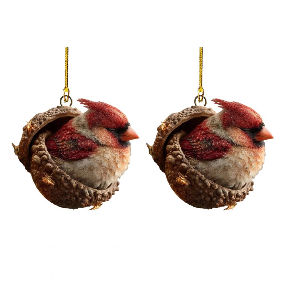 Forest Christmas Decorations Nature-inspired Holiday Ornaments 2d Forest Acorn Ornaments Woodland Creature Christmas for Home