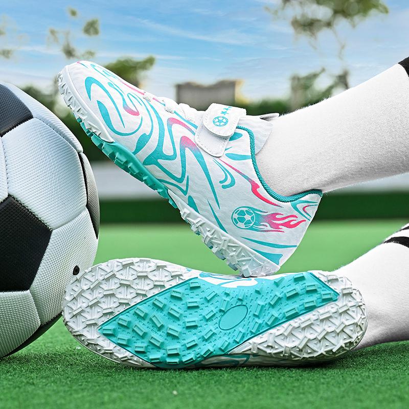 Cheap Shoes Futsal Children Trendy Printed Indoor Soccer Turf Shoes Kids Trainers Professional Football Sneakers Child