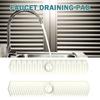 Silicone Kitchen Sink Splash Mat Easy To Install Behind Faucet Protector Mat Fast Drainage for Kitchen Counter Bathroom