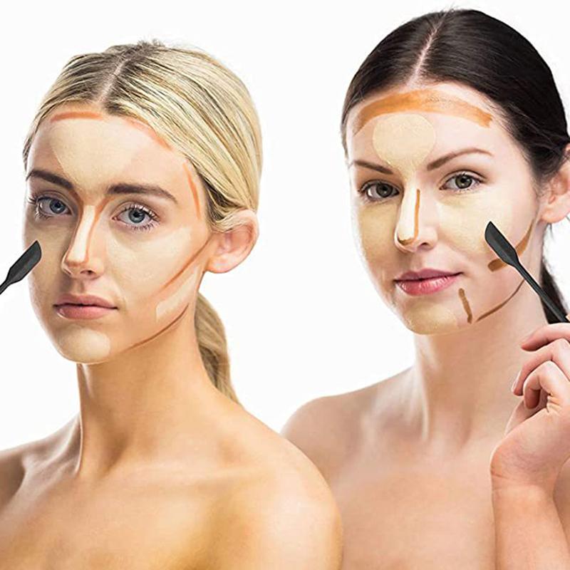 3Pcs Lengthened Silicone Scraper Double-Head Cosmetic Jam Deep Bottle Scraper Mini Spatula Set For Kitchen Storage Jar Use