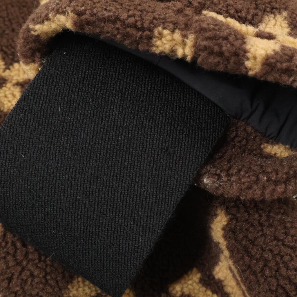 Louis Vuitton Domestically Authorized RW212B HZ3 Monogram Boa Zip-up Parka Jacket 34 Dark brownUsed