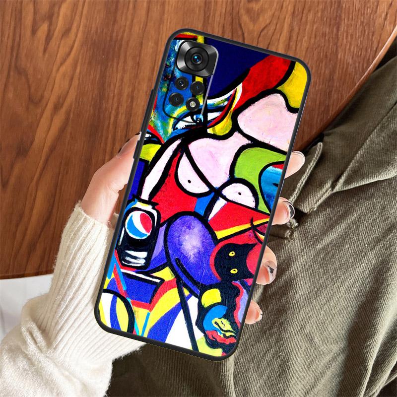 Picasso Abstract Art Painting Case For Xiaomi Redmi Note 13 14 Pro 12 11 10 15 Pro Plus Redmi 15 C 13 10C 12C 13C 14C Cover