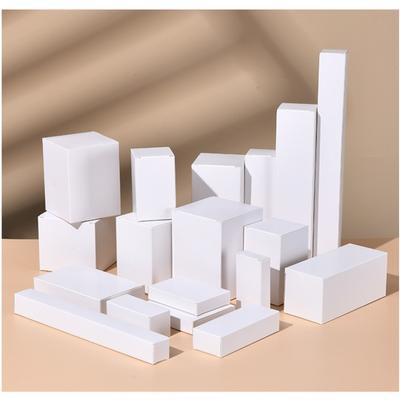 350g White Cardboard Packaging Box Universal Square Flat Box Empty Case for Perfume Gifts Multiple Purposes Easy To Fold Handmade Gift Cosmetic Boxes