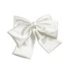 Simple Bow Hairpin with Three Layers of Soft Satin Surface, Retro Elastic Hairpin for The Back of The Head.