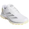 Adidas Adizero ZG Rebound Low top Golf Shoes Men's White Silver Yellow HQ0042