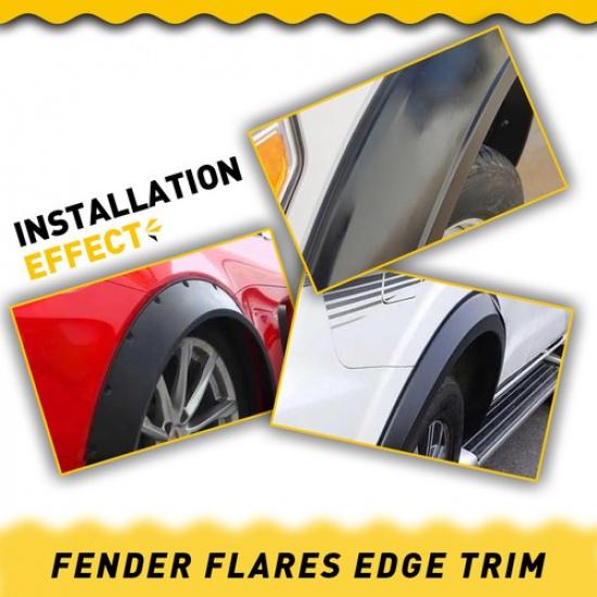 Fit For Fender Flare Flair Trim Wiper Style Edge 30 Feet FT For Car Truck Rubber