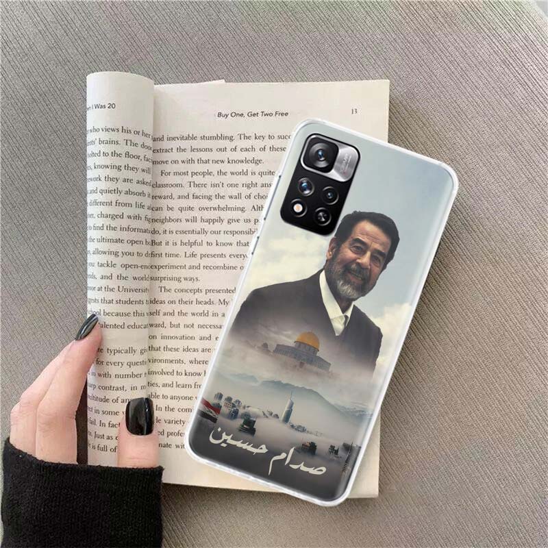 Etui Fashion Saddam Hussein Iraq Arabic Phone Case For Redmi Note 13 12 Pro Plus 14 15 Pro 5G 11 11T 11E 11S 10 Pro 10S 9 9S Cov