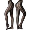 Female Trendy Geometry Hollowed Fishnet Pantyhose Sexy High Waist Mesh Tights Stockings Mesh Stockings Street Style Modern