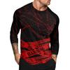 Halloween Print Raglan Sleeve Men's Long Sleeve Top